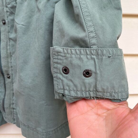 Style & Co green/teal hip length jacket, drawstring, snaps/zipper, brand new, S - Picture 4 of 11